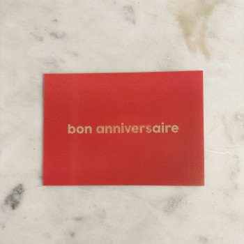 CARTE + ENVELOPPE ANNIVERSAIRE CONNARD par FELICIE AUSSI 