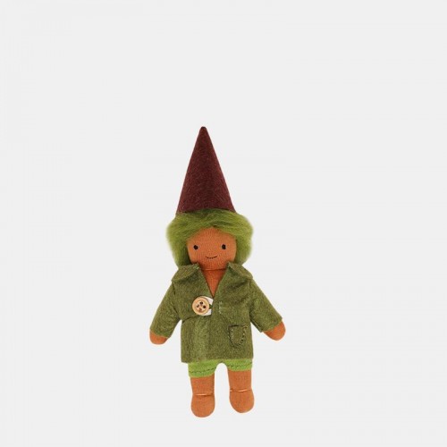 Petite poupée elfe cheveux verts