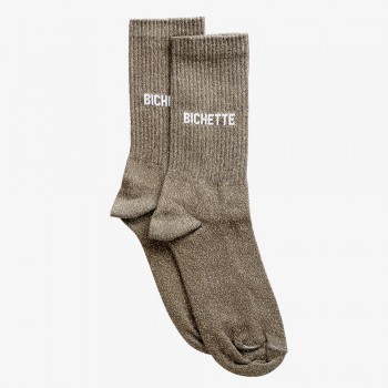 Chaussettes femme paillettes Bichette