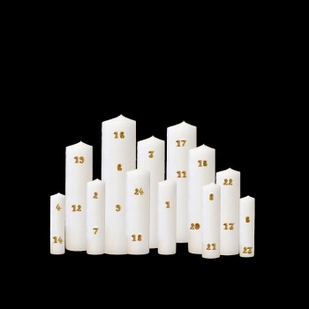Bijoux de bougie de l'avent (24 accessoires), Boncoeurs - Maison Saint Sa